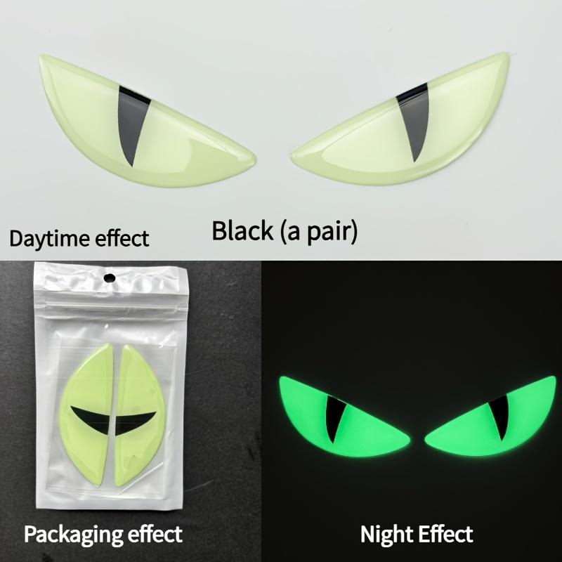 3D Reflective Devil's Eye Stickers for Cars and Motorcycles - Improve Night Visibility and Safety, Durability, and Fashion