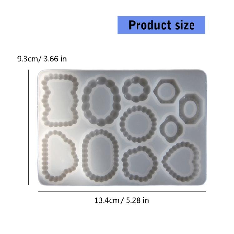 Silicone Craft Mold With Vintage Pearls Plate Pattern Multi Material Jewelry Making Tool For DIY Enthusiasts