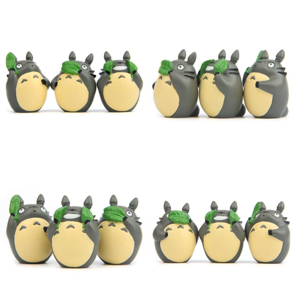 Cartoon My Neighbor Totoro Garden Style Resin Statue With Tree Craft For Gift And Home Office Use