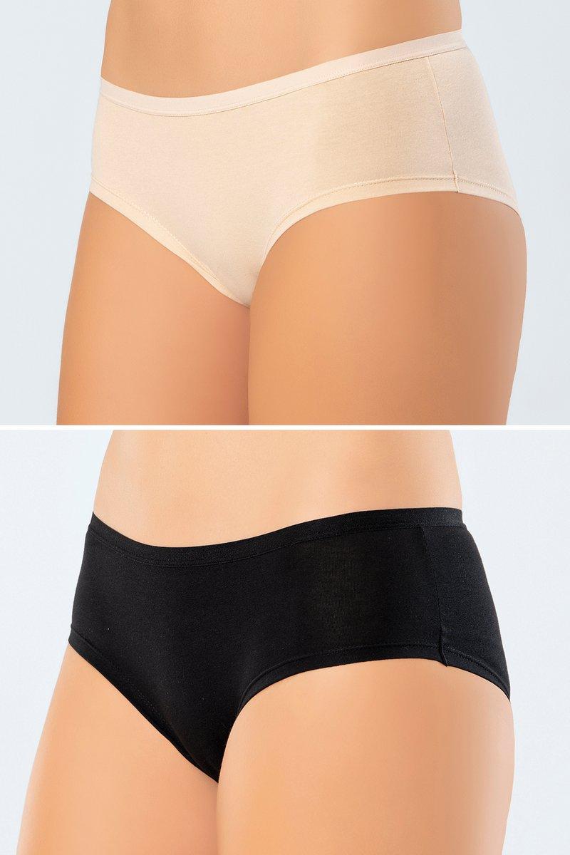 

Türen Женские трусики-хипстеры из лайкры и хлопка, состоящие из двух частей