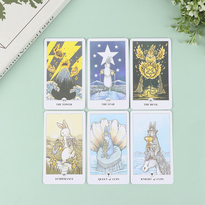 78Pcs Tarot Lunalapin Rabbit Tarot Deck Tarot Cards Tarot Card Game Party Game