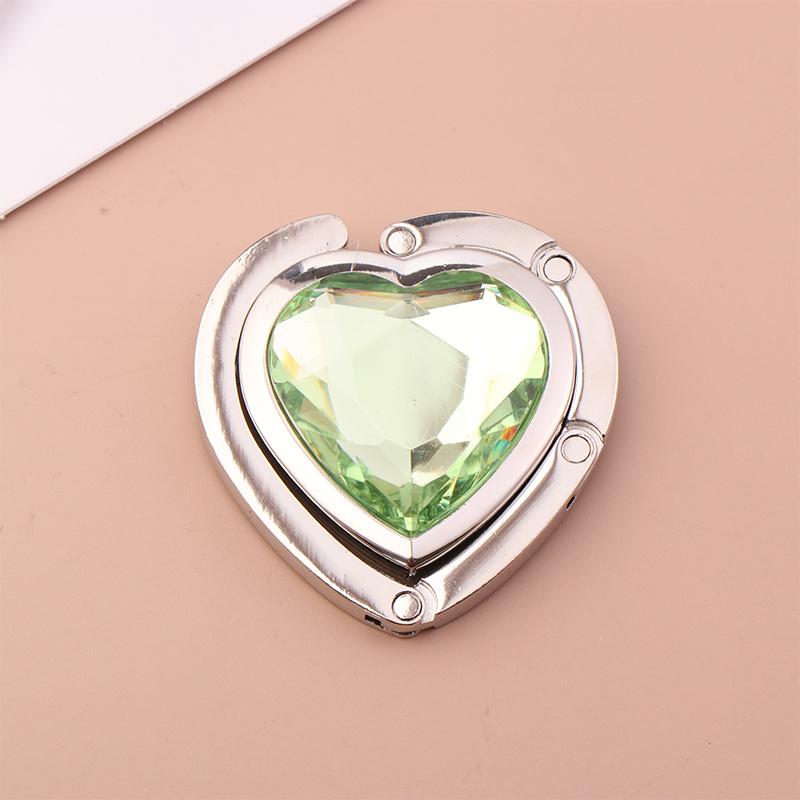 Heart Shaped Folding  Handbag Hook Bag Hanger Portable Foldable Table Hook Organizer Table Side Hooks Bag Accessories