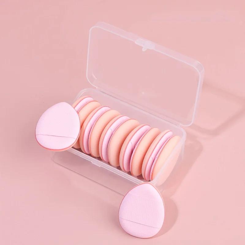 Mini Size Finger Puff Makeup Sponge Set, Face Concealer Foundation, Puff Detail, Professional Cosmetic Pad, Makeup Tool