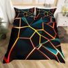 Honeycomb Duvet Cover Set Pink Geometry 3D Printed Bedding Set Polyester Cool Style Double Queen King Quilt Cover For Boys Adult