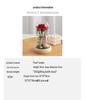 LED Luminous Gold Foil Rose Flower In Glass Dome - Valentine's Day Gift & Tabletop Ornament