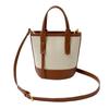 Women's Bag Contrasting Color Bucket Bag Women's New Fashion Portable Shoulder Messenger Bag Commuter Bag
