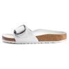 Madrid Big Buckle Leather Narrow Fit Sandals 'White' Women's 1018866