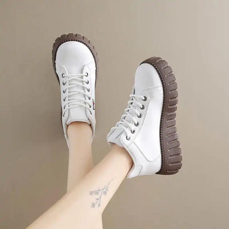 Appearance Increases Laced Sneakers Sport Casual Women Loafers Brand Women Sports Shoes Street Tnis Athletic Daily Tines