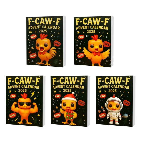 2025 Christmas Advent Calendar with Mini Chicken Ornaments 24-Day Countdown Box for Family Fun And Festive Atmosphere