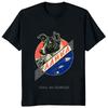 Laika USSR Funny Cartoon Dog T Shirt Hip Hop Harajuku Style Printed Men Clothing Tees Streetwear Hipster Loose Soft Tees Tshirt