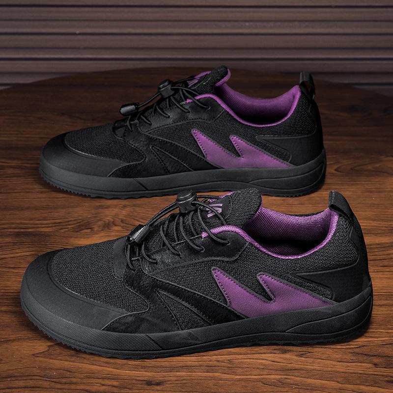 Barefoot Wide Head Shoes Flying Weaving Loose Sports Women's Shoes Large Size Wide Palm Casual Four Seasons Hiking Couple Shoes Men's Shoes