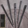 Creative Guangkuai Alloy Tableware: Stylish Non-Bamboo, Non-Steel Chopsticks for Hotel and Home Use.