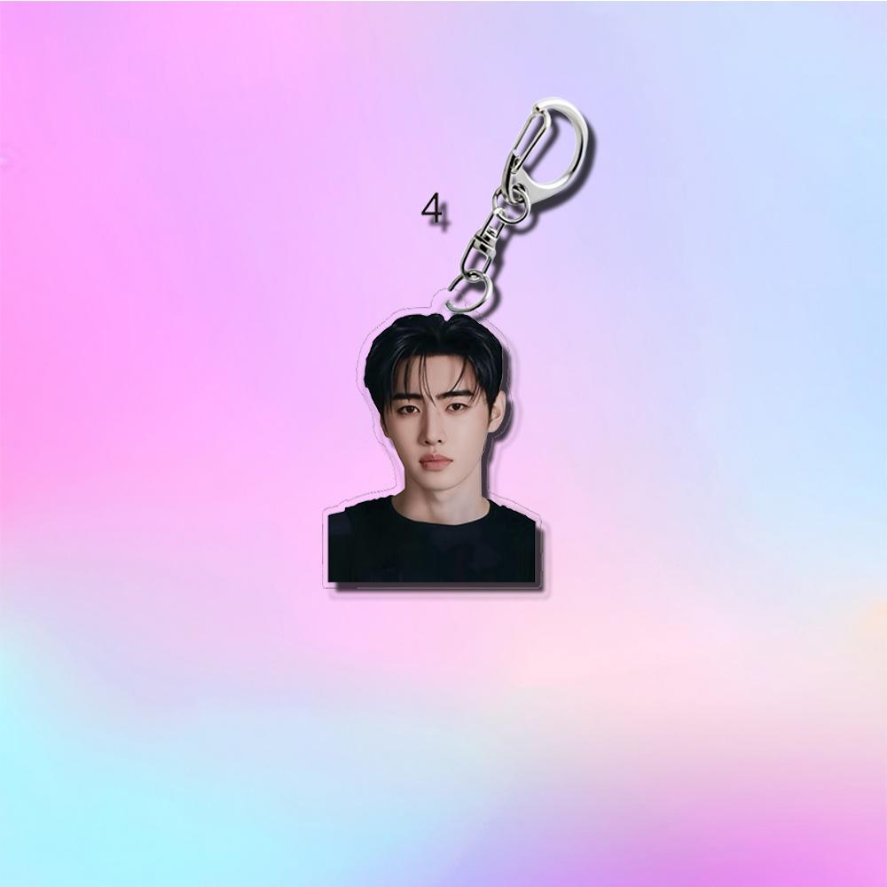1pc ENHYPEN Kpop Acrylic Keychain Real Photo Member Figure, Jungwon Jay Jake Sunghoon Sunoo Ni-ki Half Body Portrait Keyring, Engene Fans Gift