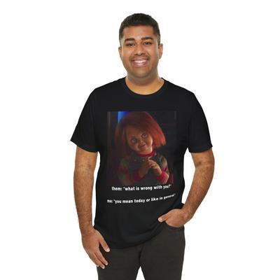 Chucky Grafinis Marškinėlis - Unisex Džersio Trumpomis Rankovėmis T-Shirt