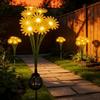 Stainless Steel Solar LED Daisy Courtyard Light for Outdoor Garden Atmosphere