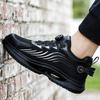 Fashion Rotating Button New Safety Shoes Men Anti-smash Anti-puncture Work Shoes Fashion Men Sport Shoes Security Protective Boots Men