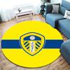 Leeds United Round Area Rug,Carpet Rug for Living Room Bedroom Sofa Playroom Decor,Non-slip Floor Mat