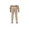 Jordan Flight MVP Jednokolorowe Sznurowane Casualowe Zwężane Dzianinowe Joggersy Męskie Joggersy Khaki FN6356-244