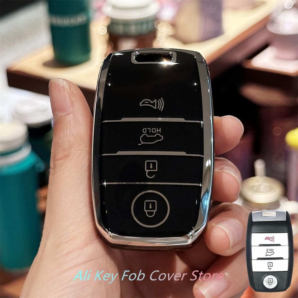 Key Fob Cover for Kia Forte Koup Niro Optima Rio Sorento Soul Sportage Keychain Lanyard Ljcmw22