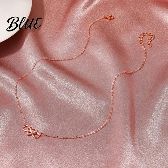 Infinity Symbol Necklace Heart for Women Cubic Zirconia Love Dainty