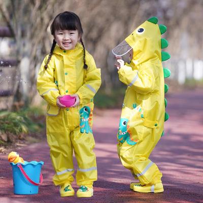 Kids' Full-Body Rain Suit: Unisex One-Piece for Boys & Girls, 2025 Style