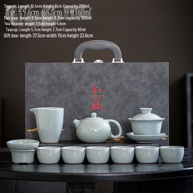 Ge Kiln Ceramic Tea Set Gift Box