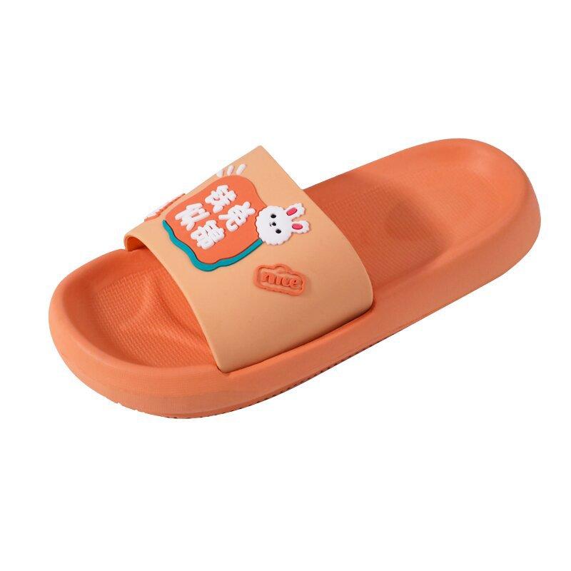Summer couple indoor and outdoor slippers cartoon thick bottom home bathroom bath sandals men and women