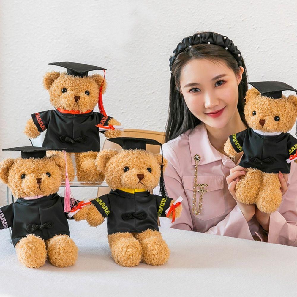 30cm Cute Stuffed Animal Doll Soft Graduation Gift Creative Doctor Bear Plush Toy  Graduation