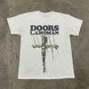 Рідкісний The Doors L.A. Жіноча футболка, Унісекс біла бавовняна футболка, Розмір S-5XL Унісекс футболка