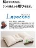 Pillow designed by a pillow doctor Natural Breath Regular type Regular type for those under 180cm tall