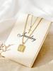 European Double Layer Cross Pendant Necklace Set
