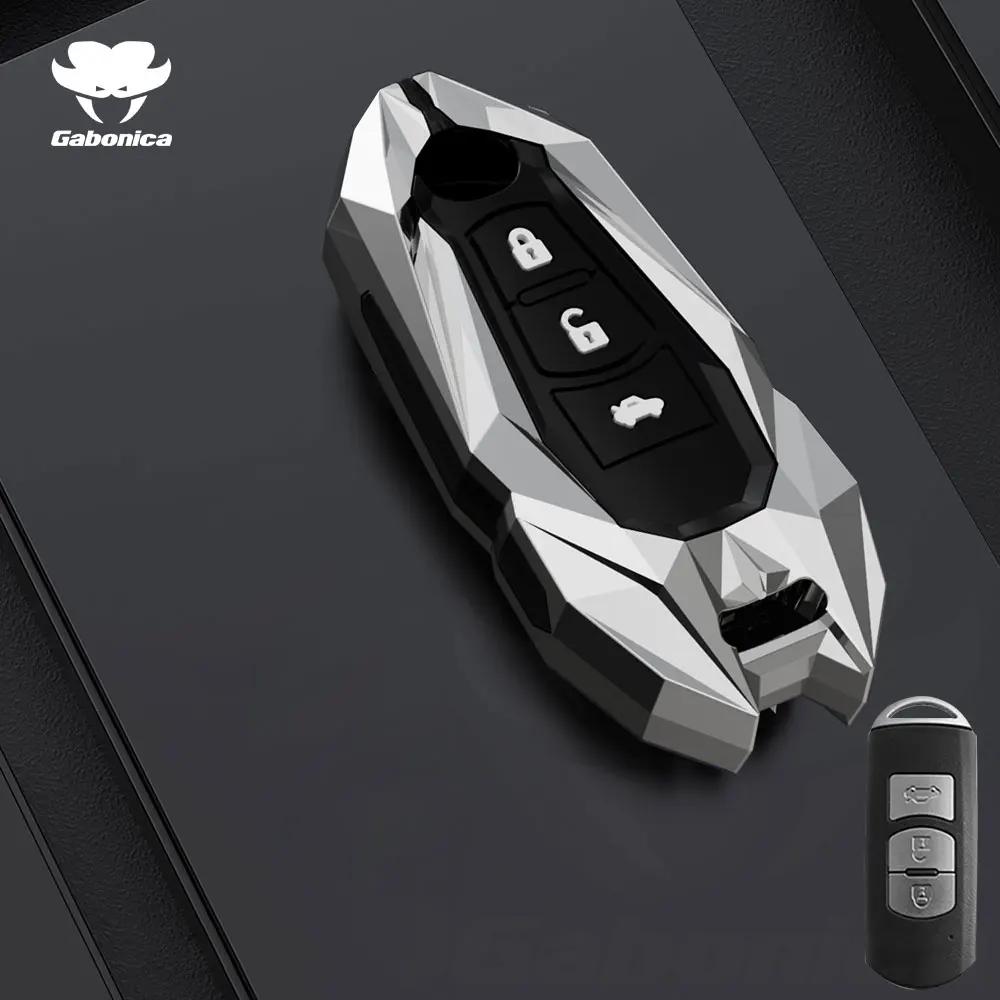 Key Case for Car New 2 3 Buttons Zinc alloy Car Key Fob Case Cover For Mazda 2 3 6 Atenza Axela Demio CX30 CX-4 CX-5 CX5 CX-3 C