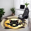 1pc Bat Moon Office Round Area Rug, Under Office Chairs Bedroom Living Room Home Decor, Room Deco, Available In Various Sizes