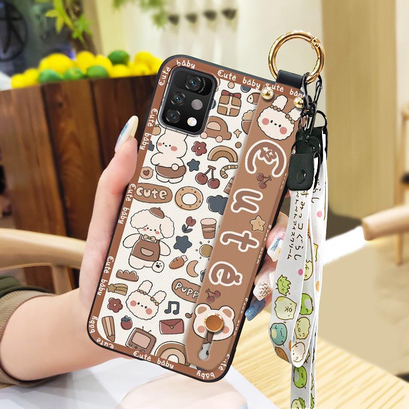 Wristband Back Cover Phone Case For UMIDIGI A11 Pro Max Waterproof Fashion Design Durable Phone Holder Soft case Lanyard