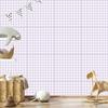 Wallpaper Fabric Pattern White and Light Gray for Living Room and Bedroom 50x1000