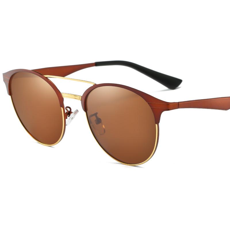 Kolorowe okrągłe ramki mężczyźni kobiety moda spolaryzowane okulary przeciwsłoneczne klasyczne okulary przeciwodblaskowe okulary do jazdy na świeżym powietrzu okulary UV400