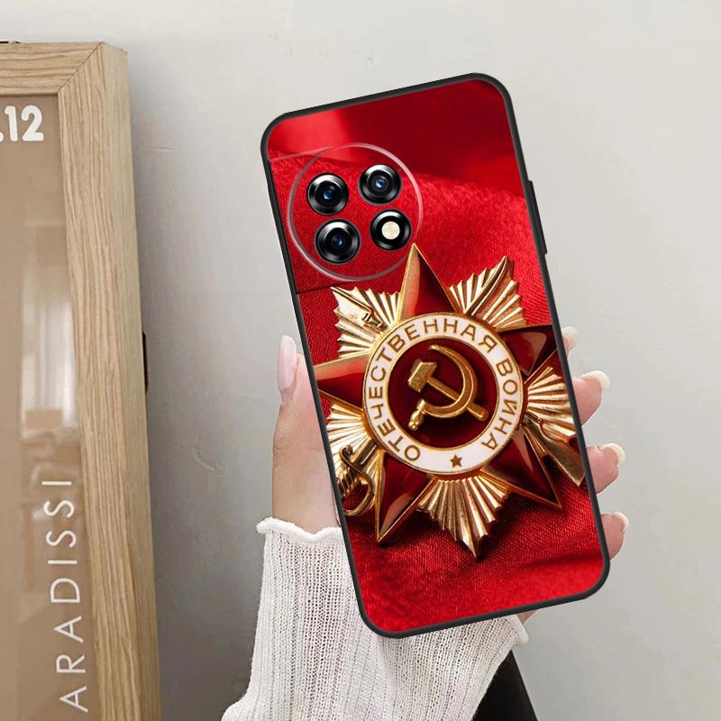 

USSR Flag Soviet Union Case For OnePlus 12 11 9 10 Pro 9RT 10T 10R 12R OnePlus Nord 2 CE 3 Lite CE4 N10 N20 Cover OnePlus 11