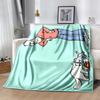Simon's Cat Flannel Blanket Soft Warm All-Season Throw, Design for Camping, Car Travel, Hiking Sofa, Bed, Office Perfect Gift for Parties