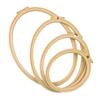 4Pieces Stitching Hoop Spring Clip Oval Shape Embroidery Hoop Stitching Embroidery Frame for Embroidery Sewing Stitching
