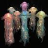 Cor medusa lâmpada lanterna luzes decorativas sereia tema festa medusa luz lanterna meninas felizes sob o mar tema festa de aniversário decoração