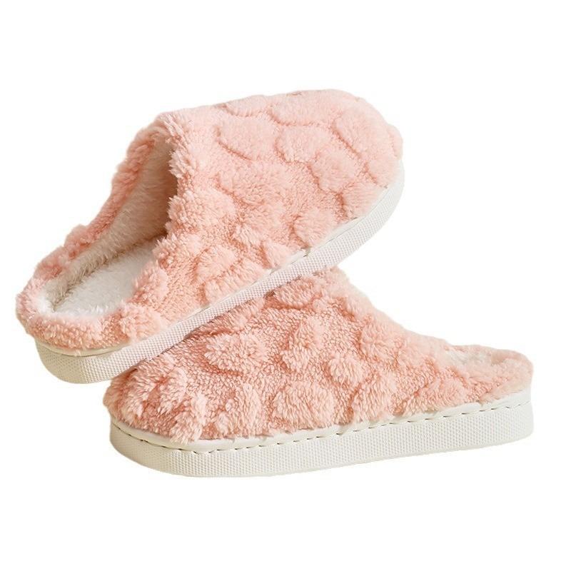 New cotton shoes women's winter home indoor thick bottom non-slip warm household couple plush cotton slippers men