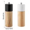 Refillable Wooden Spices Grinder Ceramic Core Grinding Bottle Manual Salt Mills  Restaurant