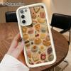 Phone Case: 2D flat, suitable for Samsung Galaxy A34 A35 M05 M06 S20 S22 S21 FE Plus 5G, featuring cute felt food, a perfect Christmas and Halloween f