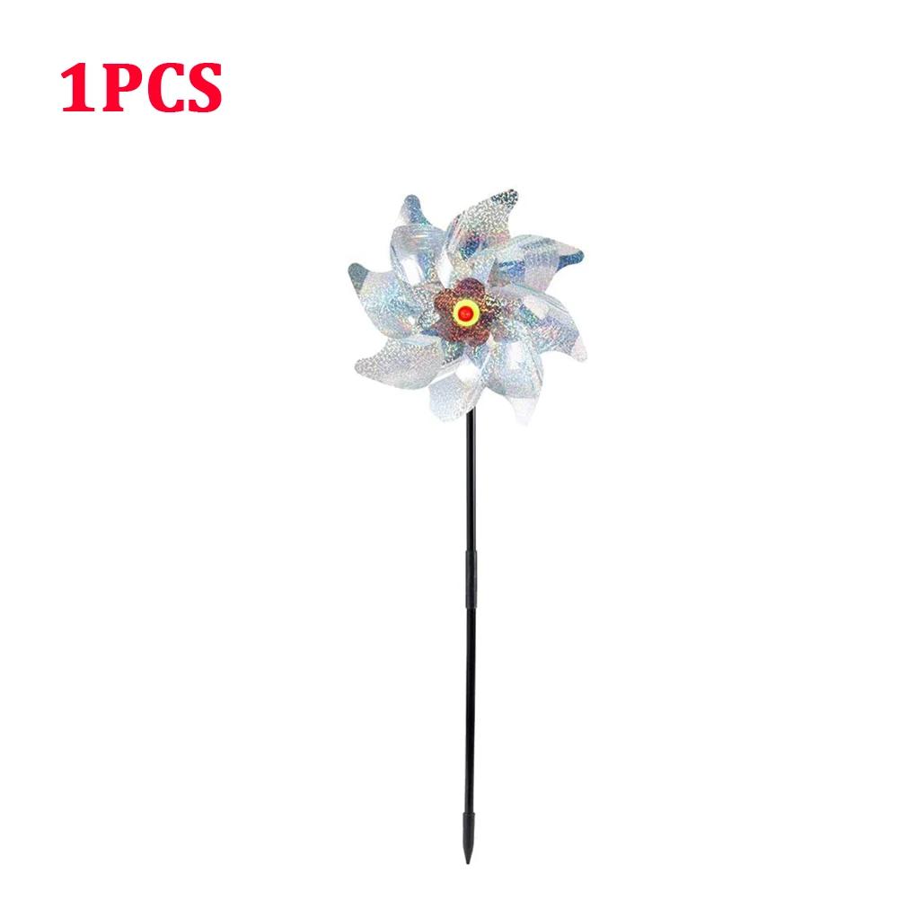 1-3pcs Bird Repeller Windmill Spinner 7/8 Leaves DIY Birds Deterrent Pinwheels for Outdoor Lawn Yard And Garden Home Decorations
