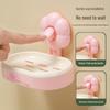 Wall-Mounted Suction Cup Soap Dish - Punch-Free Bathroom Draining Rack