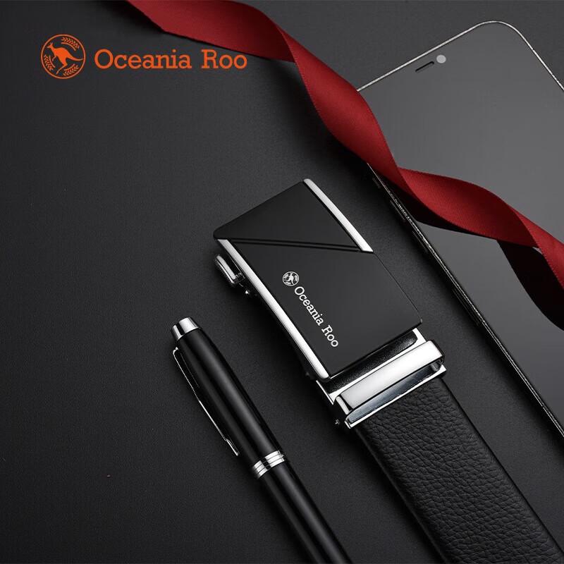OCEANIA ROO Automatic Buckle Casual Leather Belt
