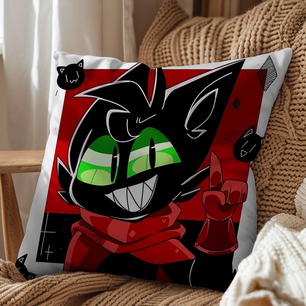 Pillow Mao Mao Heroes of Pure Heart Pillow Case Square DoubleSided Printing Short Plush Sofa Cushion Cover Bedroom Bedside