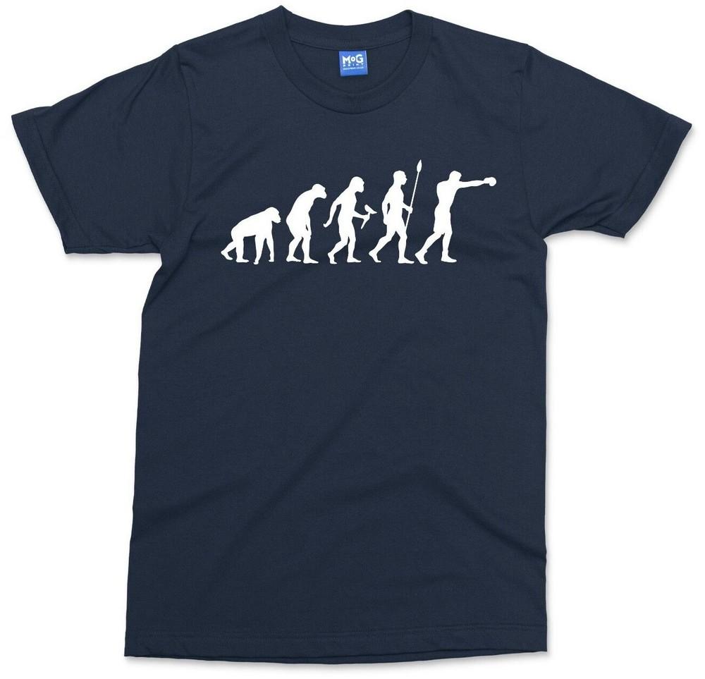 Evolution Of Boxing TShirt Funny Boxer Fan Gym Tee Combat Sports Fighting Gifts