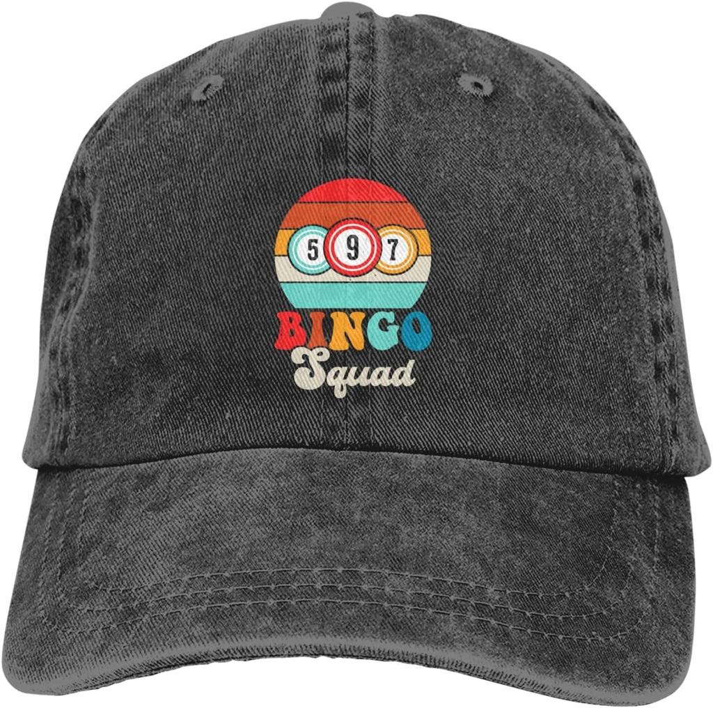 Galna Bingo Människor Basebollkeps Golf Pappahatt Justerbar Original Klassisk Lågprofil Keps Herr Dam