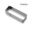 Stainless Steel Mousse Ring Rectangle/Oval/Round Cake Ring Cookie Cutters Mousse Baking Cake Mold Tiramisu Bakeware Tools